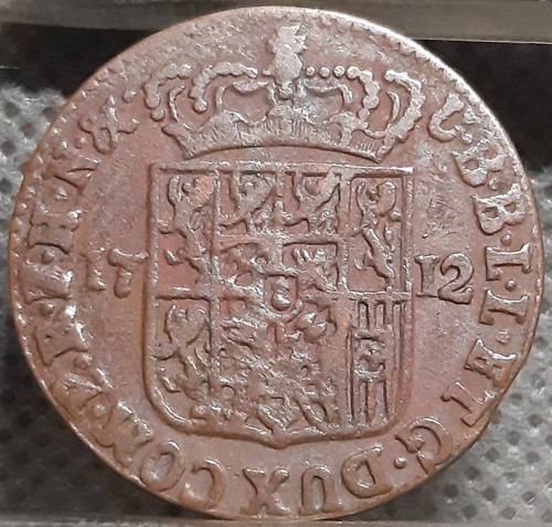 Spagnolo olanda liard - olanda, 1712