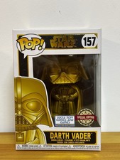 Funko Pop! Star Wars #157 - Darth Vader Gold Chrome - Limited Lucca Comics