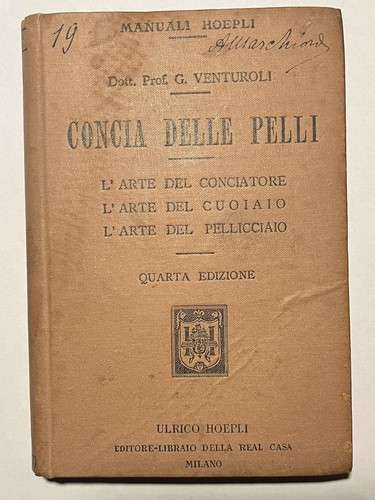 Manuale hoepli concia delle - manuale,