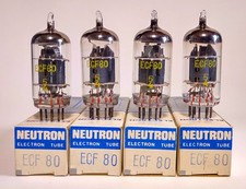 4x ECF80 6BL8 Neutron Tubes Valvole Röhren - New in box - Mint NOS Audio Preamp