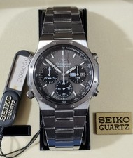 Vintage SEIKO Royal Oak 7A38-7020 Chronograph Sports 100 Quarz Full Set Completo