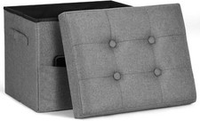 Pouf portaoggetti. Sgabello