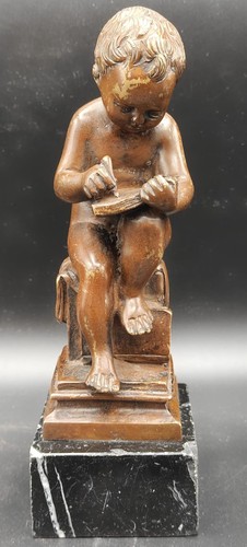 Bronzo firmato moreau bimbo - -,
