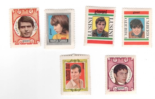Francobolli cantanti giovani - francobolli,