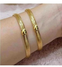 Bracciale in oro saudita 18 kt