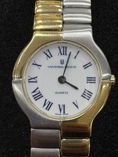 NUOVO Orologio Universal Geneve Oro 18K Elettroplate Bicolore Donna 24mm