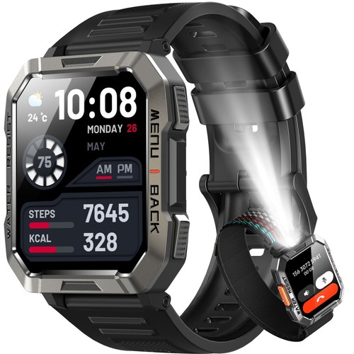 Smartwatch uomo militare - smartwatch, con