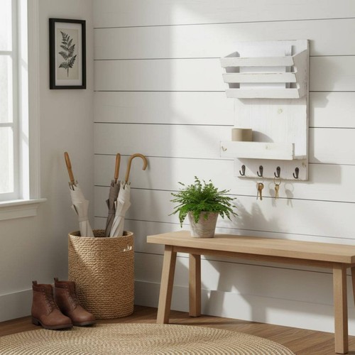 Porta posta legno - legno, ganci