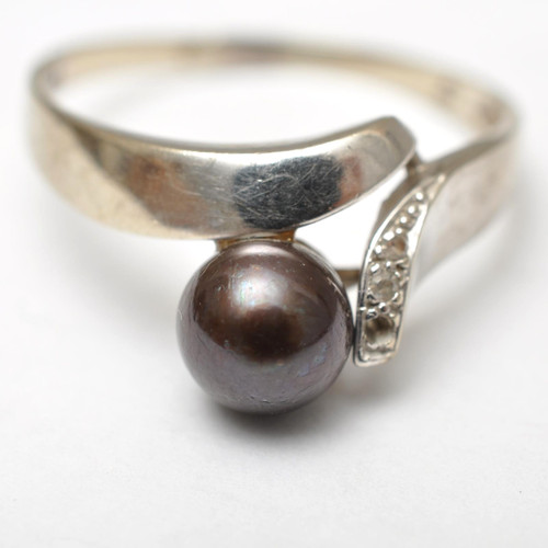 Vintage anello con perla - vintage,