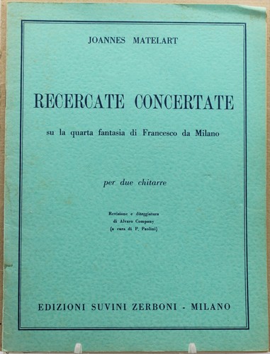 Spartito musicale recercate - spartito,