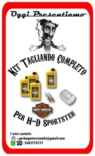 Kit tagliando completo per Harley Davidson Sportster Fltro CROMO, Olio MINERALE