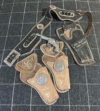 Cintura fondina giocattolo vintage CPL Rusty Top Gun - anche due fondine Texas Ranger LEGGI