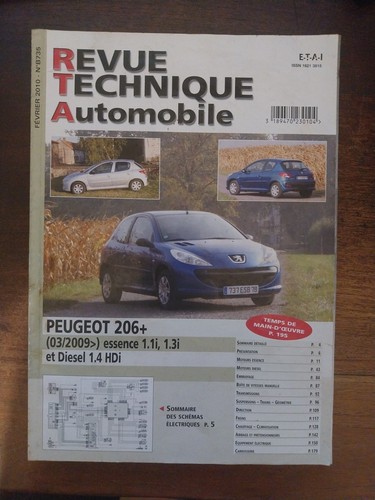 Revue technique peugeot 206 - revue,