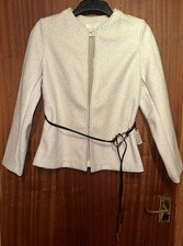 blazer girocollo zara ecrù