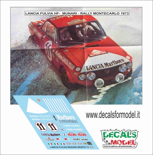 Decals lancia fulvia hf - lancia,