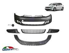 KIT PARAURTI ANTERIORE CON GRIGLIE SENZA FENDI ADATTO A VW GOLF 6 DAL 01/2009-> 