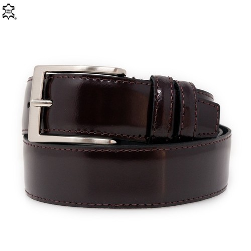 Cintura bordeaux elegante uomo