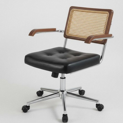 Sedia ufficio rattan - in, con