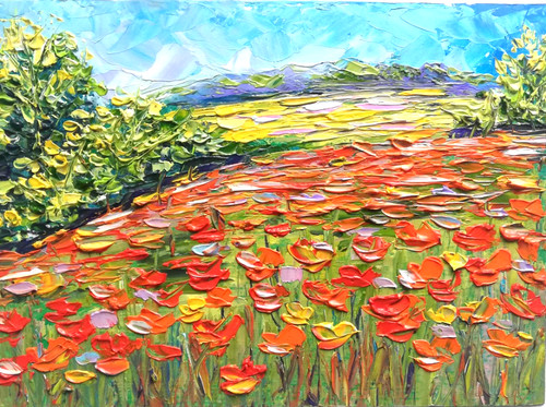 Dipinto olio paesaggio