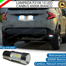 LAMPADA RETROMARCIA 15 LED P21W BA15S CANBUS PER DACIA DUSTER MK3 6000K NO ERROR