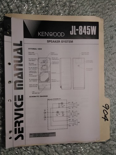 Kenwood 845w manuale - kenwood, jl-845w