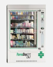 distributore preservativi con canali e a spintore adattabile per altri prodotti