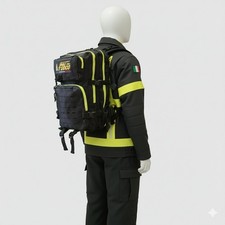 Zaino Multitasche  36L in Cordura di Nylon Impermeabile con Zip Gialle