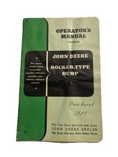 John Deere Rocker Type Dump