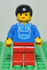 Lego City Aeroporto donna par048 tuta jogging blu, capelli neri corti 1994 2004