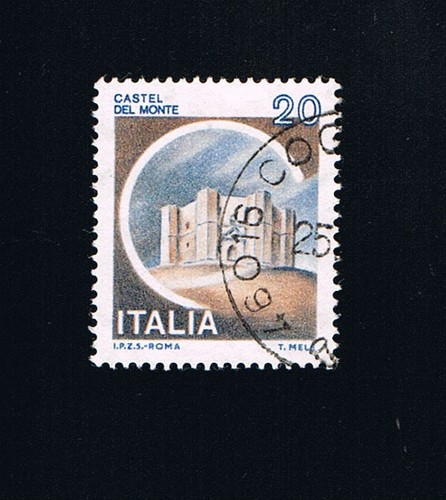 Italia francobollo castelli - 1,