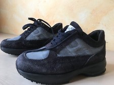 SCARPE SHOES HOGAN INTERACTIVE   bambino unisex  grigio blu TAGLIA : 31