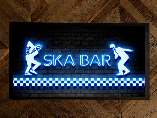 Ska bar neon blue effect - ska,