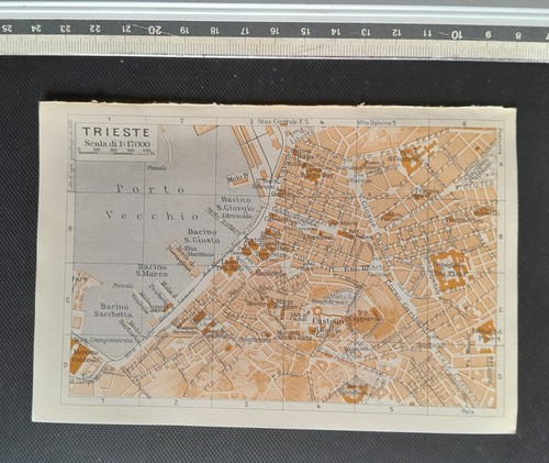Trieste vecchia cartina - ,