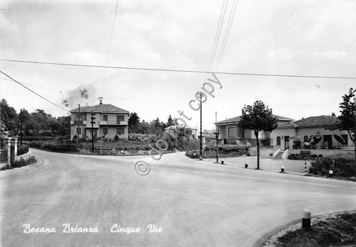 Cartolina postcard besana - cartolina,
