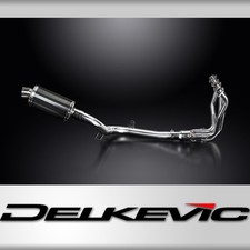 Silenziatore carbonio ovale scarico completo 4-1 225mm Kawasaki Versys 1100 2025