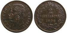2 centesimi 1896 BB+ - RR