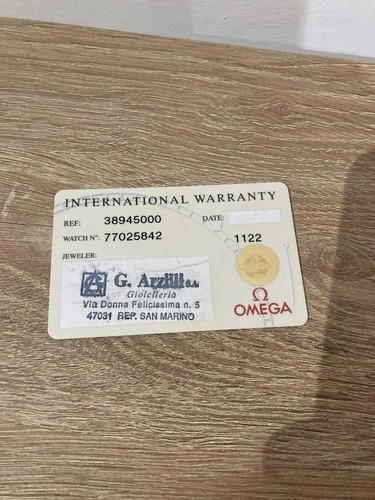 Warranty omega speedmaster - warranty,