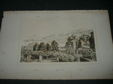 1835 INCISIONE A BULINO VEDUTA