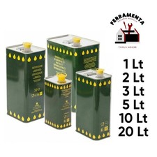 LATTINA LATTA CONTENITORE TANICA FUSTO  PER OLIO CON TAPPO da 1-2-3-5-10-20 LT