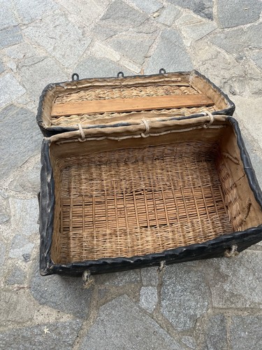 Baule con coperchio tela - con, in