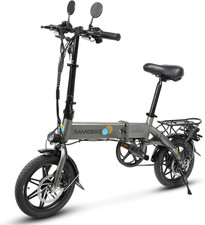Bici Elettrica 14", Batteria Al Litio 36V 7.8AH, Autonomia 60KM, E-Bike Piegevol