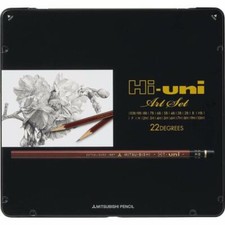Hi-uni Pencil Art Set 22 gradi 10H ~ 10B MITSUBISHI HUAS