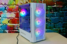 Custom White Gaming Desktop PC Intel Core i7 3.40 Quad 32 GB SSD Nvidia RTX 5060