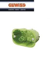 SCATOLA 3 POSTI GEWISS PER