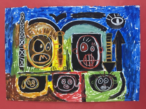 Jean michel basquiat quadro - quadro, su
