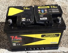 BATTERIA AUTO Rhutten 74 ah - Spunto 680 Amper PRONTA ALL'USO Made in Italy
