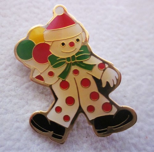 Clown smaltato spilla