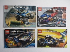 Lego Istruzioni - Bundle di 4 Racers - 4585, 8646, 8139, 8221
