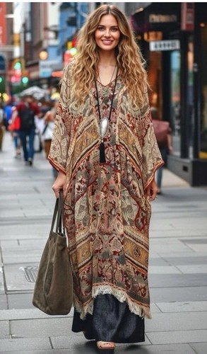 Abito caftano paisley - caftano,