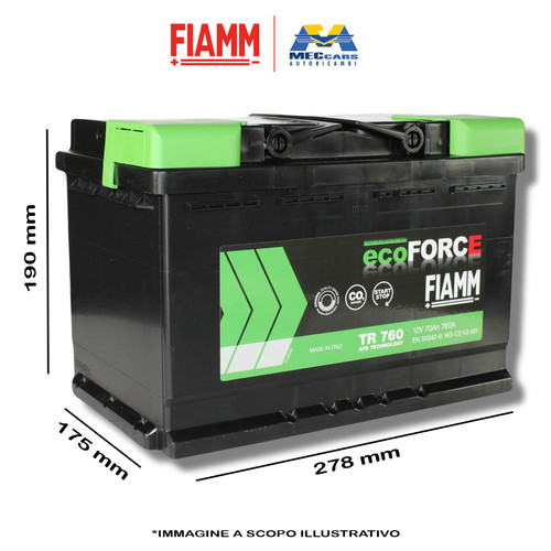 Fiamm batteria ecoforce start - batteria,